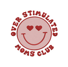 Load image into Gallery viewer, Embroidered 'Overstimulated Moms Club' Crewneck