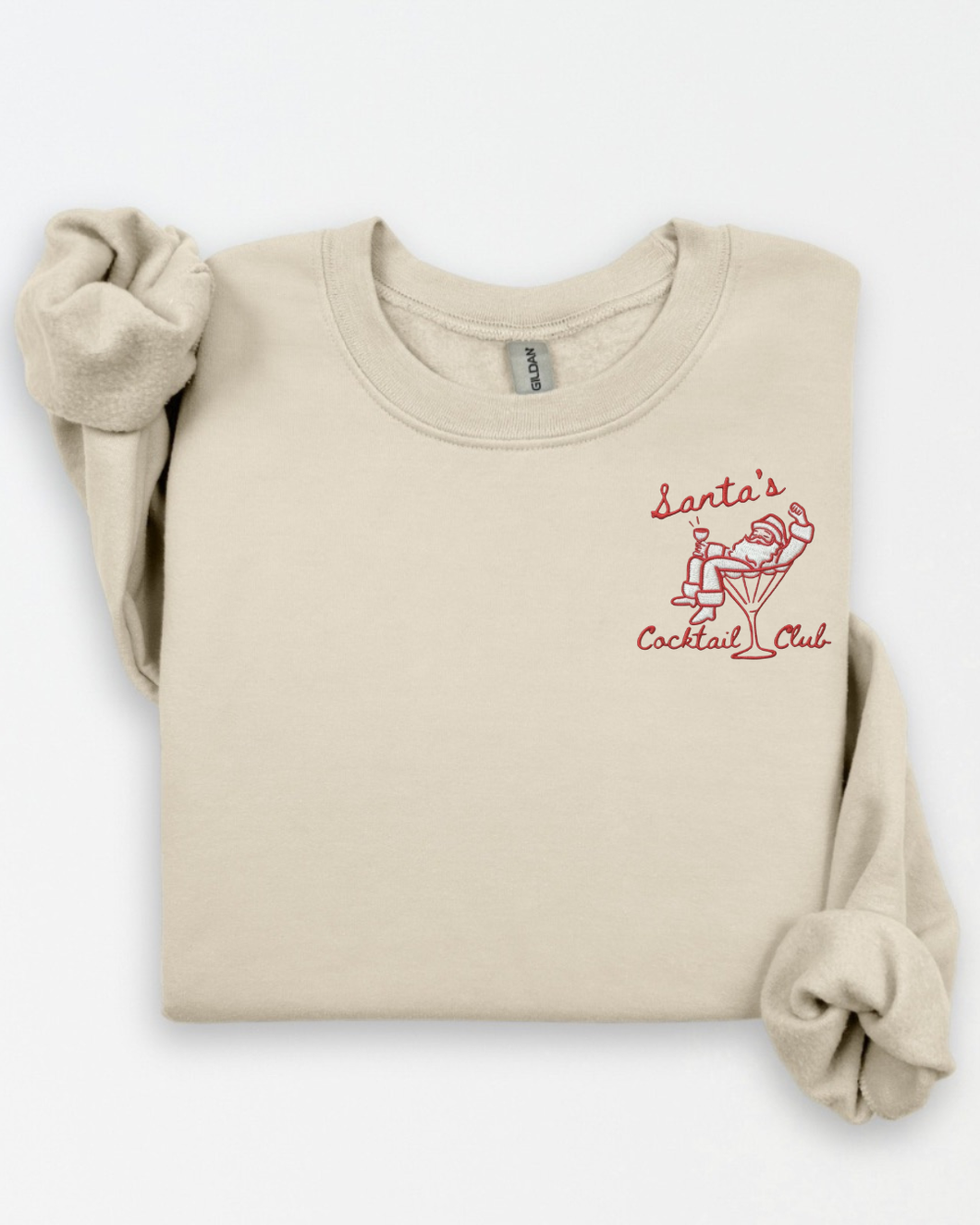 Embroidered Santa’s Cocktail Club