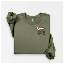 Load image into Gallery viewer, Embroidered Classic Pet Crewneck - Santa’s Version

